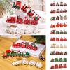 Multicolor Christmas Train Cartoon Animal Mini Christmas Tree Train  Ornament