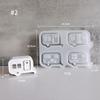 Mini Car Silicone Mold Handmade DIY Crafts Bus Silicone Mold 3D Hollow Heart Creative Bus Desktop Decorative Light Home Decor