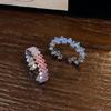 Color Full Diamond Micro-Inlaid Zir*****Pen Ring French Exquisite Super Fairy High-End Temperament Accessories Women