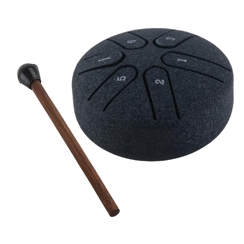 Handpan Drum Professional Mini 6 Note Worry Free Tongue Drum Percussion Instrument with Drumstick