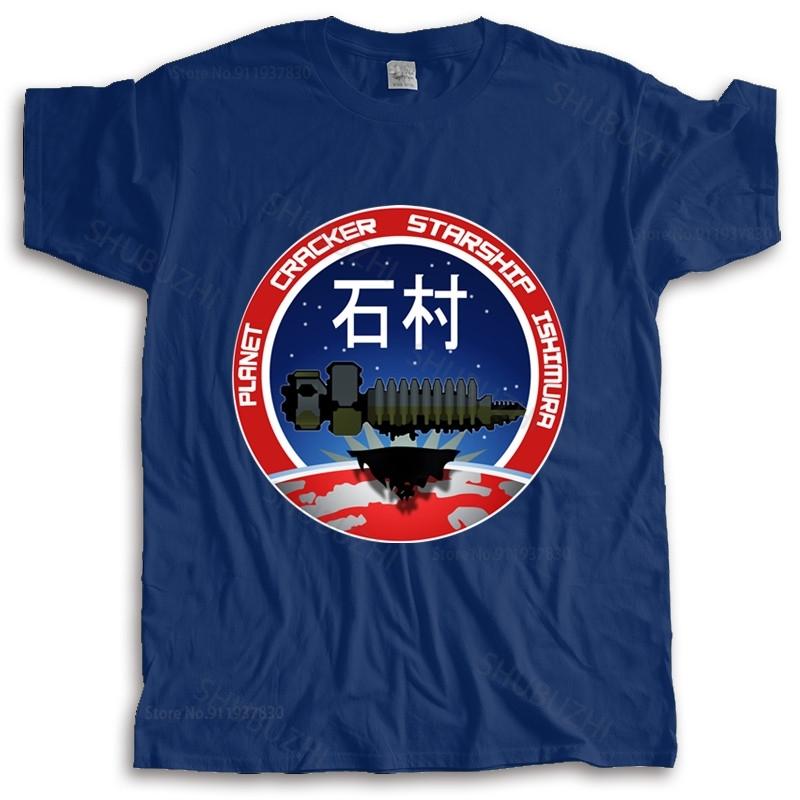 cotton tshirt Unisex summer tees VINTAGE PLANET CRACKER STARSHIP ISHIMURA Gamer Dead Space TShirt new fashion teeshirt Unisex tee S