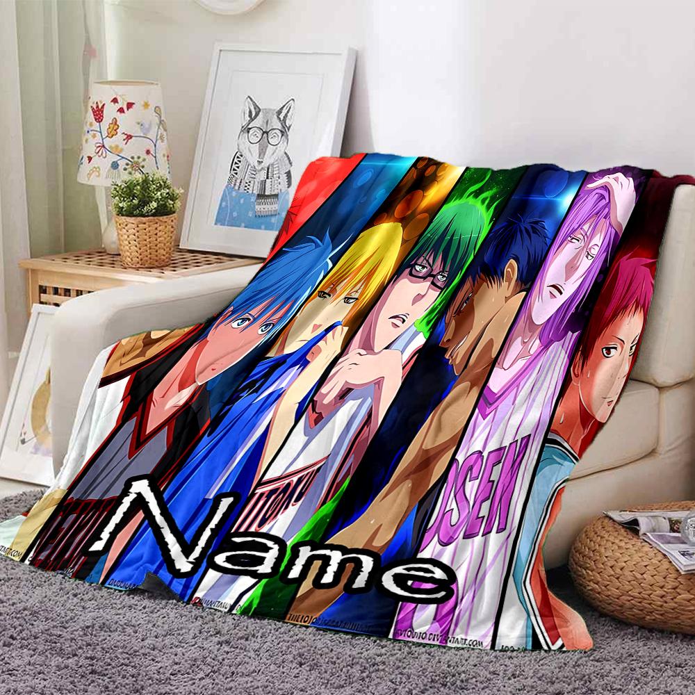 Customiz Name Personality Kuroko's Basketball Blanket Soft &Warm Sofa Office Bed Travel Lunch Break Blanket, Gift Suitable All Seasons