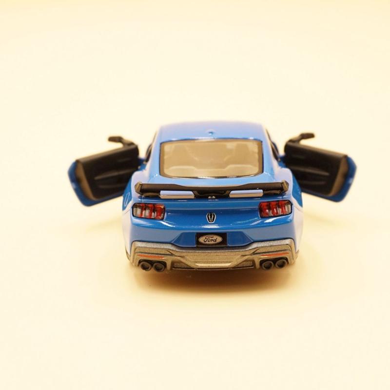 1/38 2024 Ford Mustang GT Shelby Alloy Sports Car Model Diecast Metal Racing Car Vehicle Model High Simulation Kids Toy Gift