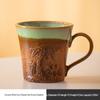 Retro Ceramic Mug: Japanese Kiln-Fired Coffee & Tea Cup