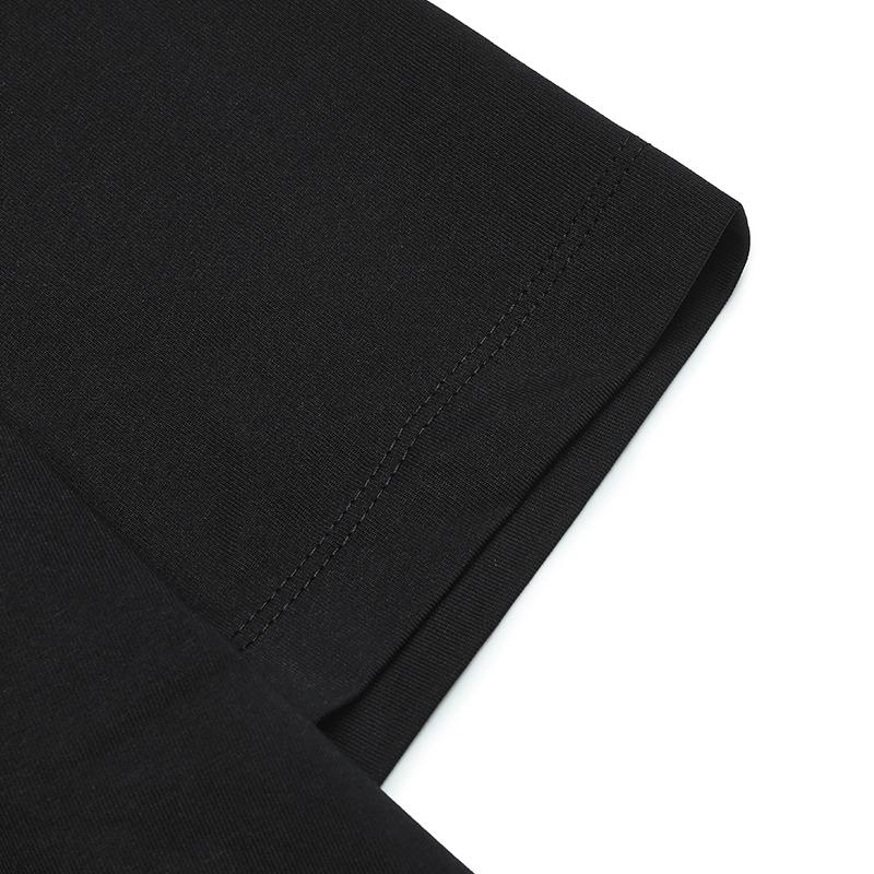 Fila White Soft Master Fashion Versatile Simple Comfortable Knitted Short Sleeve T-Shirt Men T-Shirts Black F11M513104FBK