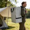 Large Foldable Shoulder Storage Backpack Heavy Duty Moving Bag For Dorm Travel Camping Clothes Organizer Easy To Carry Store