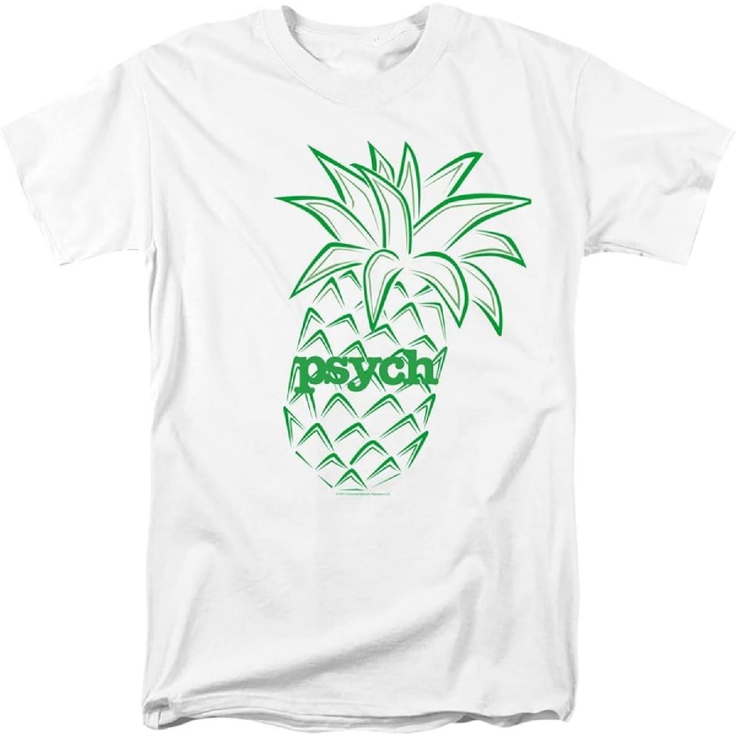 Psych Men s Pineapple T-Shirt White(1) S