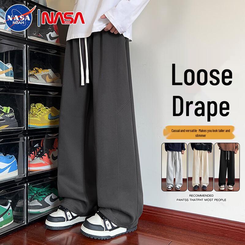 NASA NOAH Men s Retro Curve Leg Sweatpants 5XL