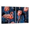 2x GLASS PROTECTIVE PLATE FOR STOVE 40x52 FLAMINGOS