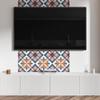 Selbstklebende Vinyl-Fliesenverkleidung Geometrisches Blumenmuster 9x30x30 cm