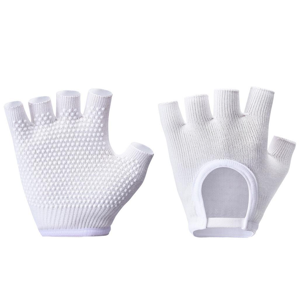 Professionelle Damen Yoga Pilates Fitness Handschuhe Handgriffe Rutschfest Baumwolle Warm Schweißfest für Fitnessstudio Übung Training