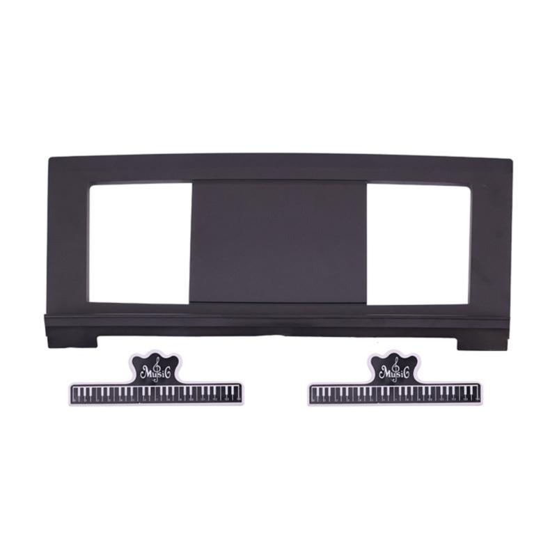Foldable Music Sheet Stand with Adjustable Height Suitable for Electronic Piano and Book Reading Includes Free Clips 1