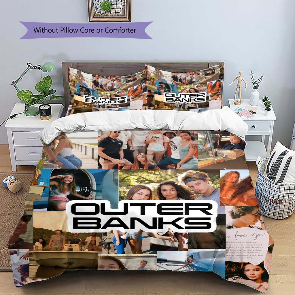 The Bund Mysteries Pattern Bedding Home Decoration Birthday Gift (1 * duvet cover + 2 * pillowcase, without core)