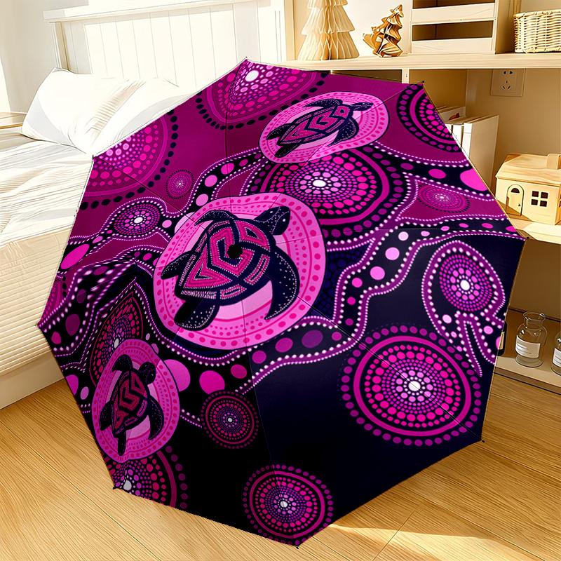 Australian Aboriginal Umbrella 8-Frame for Travel, camping, Casual Lightweight Portable Umbrella, Essential for every family Holidays Gift