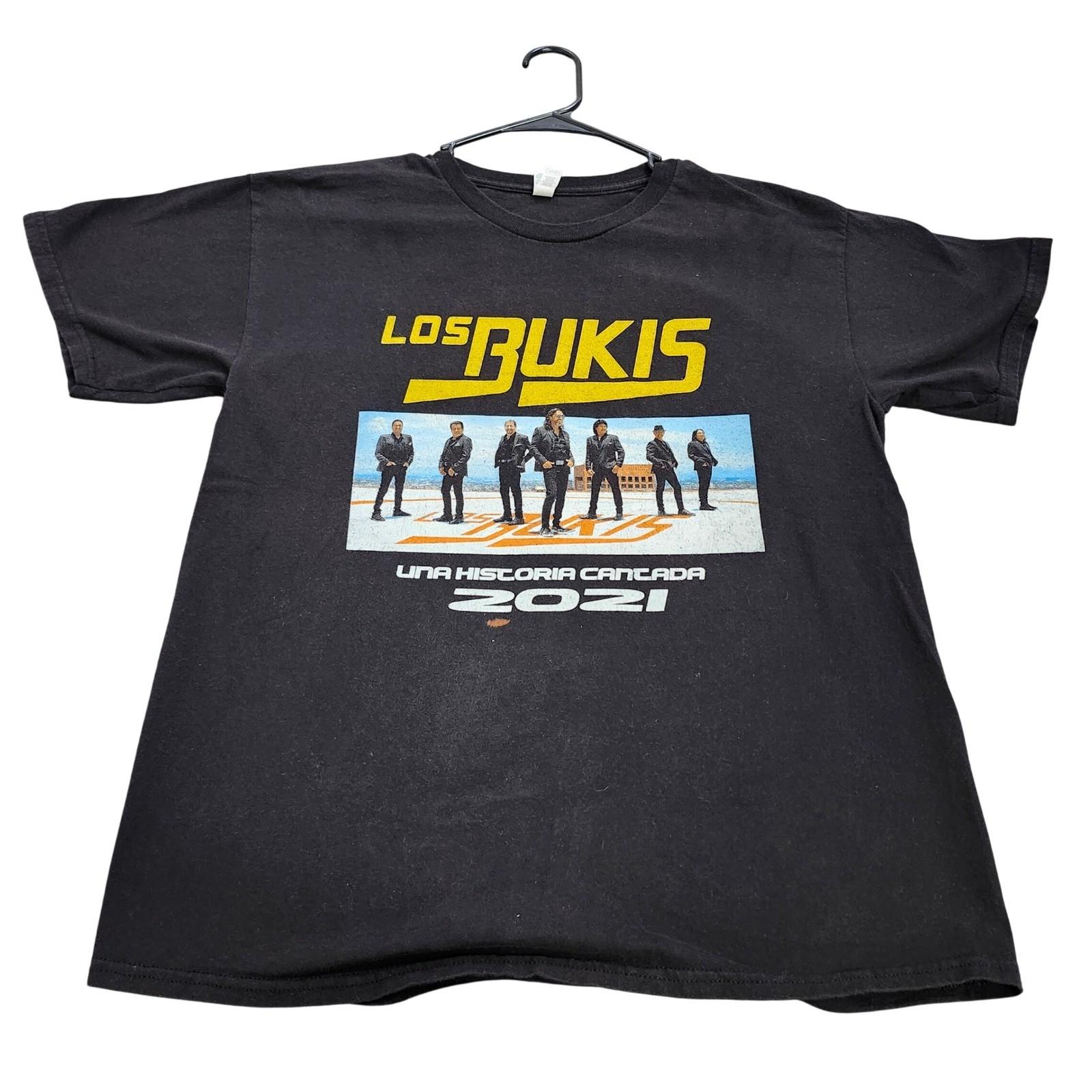 Los Bukis Una Historia Cantada 2021 Tour Graphic Mens Lg Black Alstyle Unisex T-Shirt S
