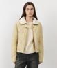 Citybreeze Fur Collar Quilted Pocket Jumper_Beige
