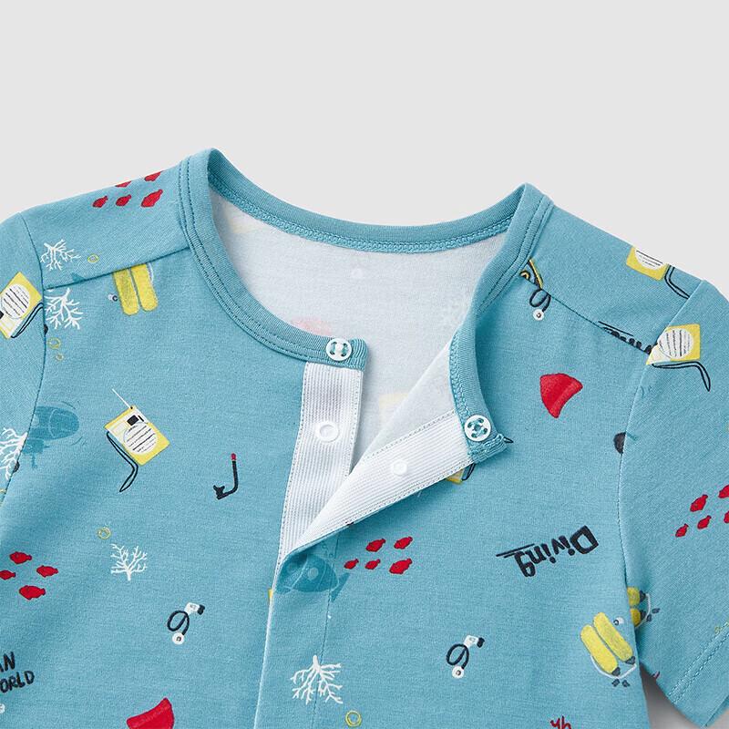 YEEHOO Baby Unisex 3/4 Sleeve Jumpsuit
