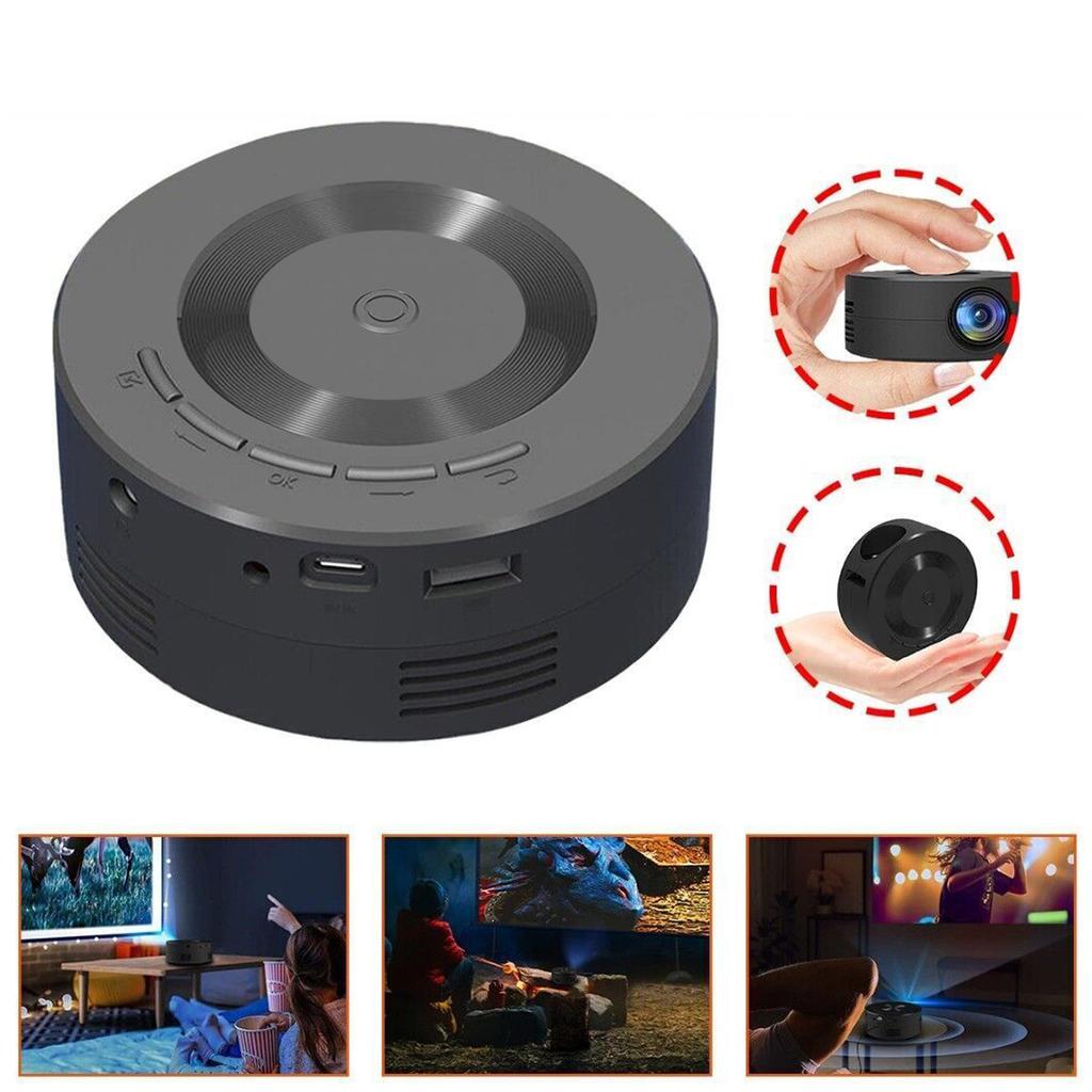 Mini LED Projector 1080p Built in Speaker Portable Small Home Projector with Same Screen Function fo