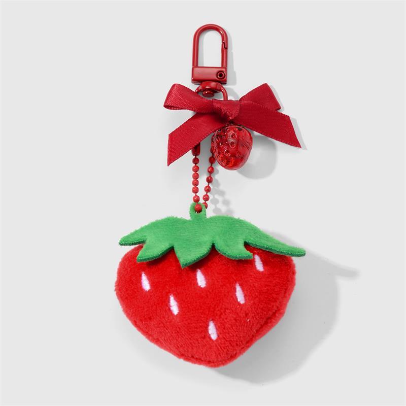 

Милый Сладкий Плюшевый Клубничный Бант Брелок Подвеска Шарм для Рюкзака Цепочка для Телефона Аксессуары для Подвешивания на Сумку Девушка Сделай Сам Декор Брелок Подарки красный