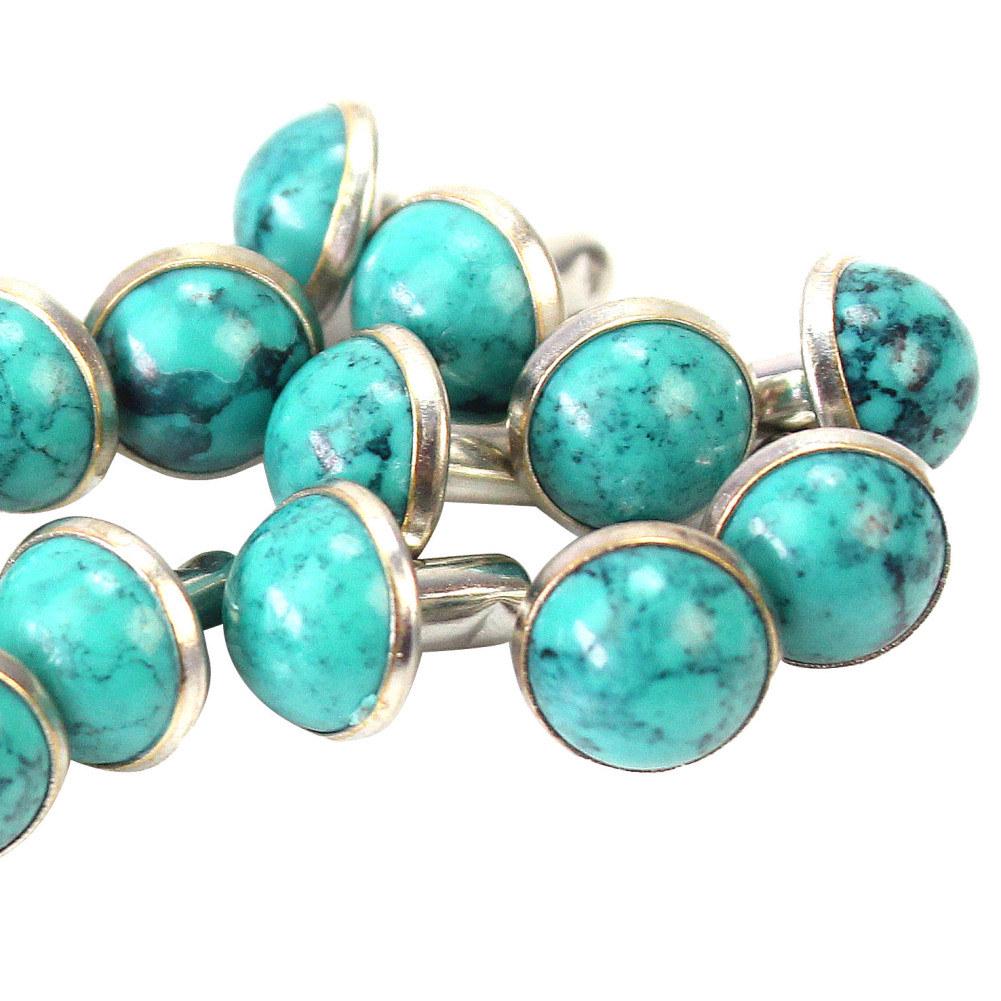 100pcs Blue 10mm Turquoise Rapid Rivet Studs for Leather Belt Handbag Decor