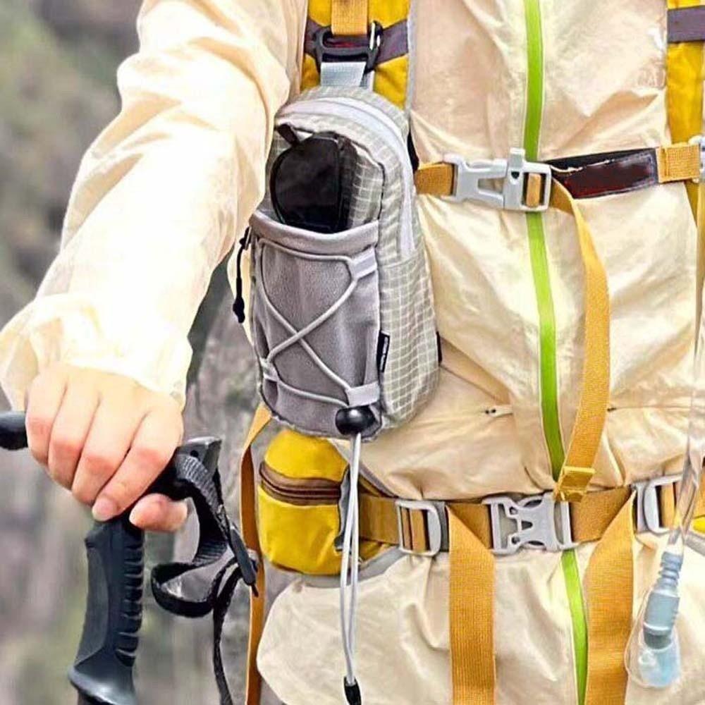Polyester Bergsteiger-Zubehörbeutel Rucksackbefestigung Tragbare Handytasche Damen