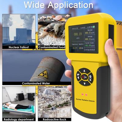 HOLDPEAK Professioneller Nuklearstrahlungsdetektor, Geigerzähler, Strahlungsdetektor, Beta-Y-Röntgenstrahlung, Gamma, mit Alarmset, HP-886A