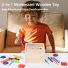 Kids Montessori Sorting Wooden Toys Permanent Box Color Shape Matching Games Fine Motor Training Parish Sensory Educational Toys