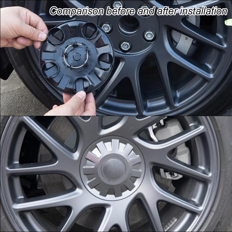 For Tesla Model 3 2025 2025 Wheel Hub Cover 4pcs Set Wheel Center Caps Cover 18 Inches Car Modification Accessories