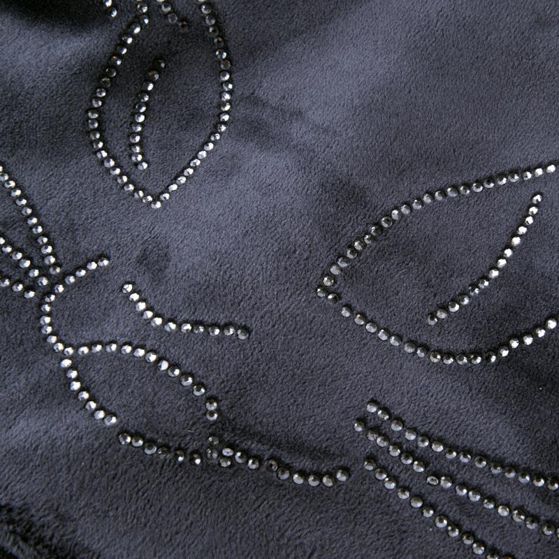 Winter Beanie Hats For Women Cut Hat With Rhinestone Cat Pattern Beanie with Ear Velvet Hat For Girl