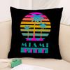 Federa per Cuscino Film M-Miami Vice Stampa 3D Fibra di Poliestere 40*40 Cm Copricuscino Decorativo per Divano di Casa Regalo per Festival