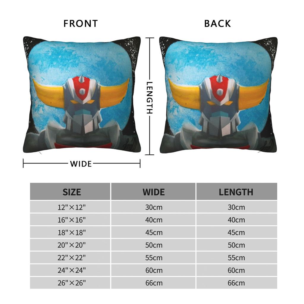 Goldorak The Prince Of The Galaxy Grendizer Pillowcase Printed Cushion Cover Decoration Ufo Robot Pillow Case Cover Chair Square