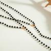 Fashion Beaded Tassel Double-layer Long Necklace Temperament Versatile Stacked Wearing Peach Heart Pendant Sweater Chain