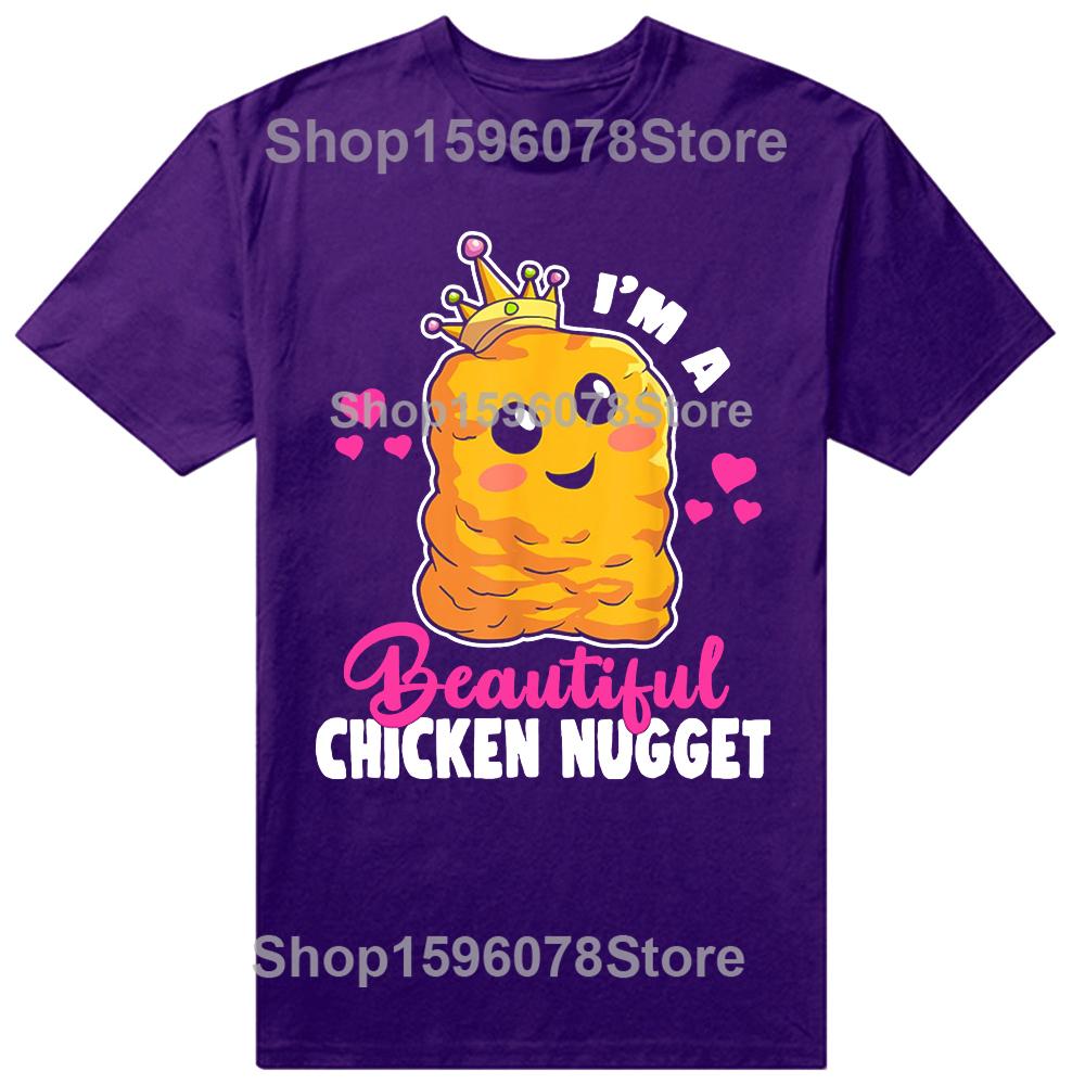 

Im A Beautiful Chicken Nugget Kawaii Nug Life Nuggets Lover TShirt Brand New Mens Tops Tees Fashionable T Shirt Cotton Gift 4XL
