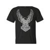 T-shirt Harley-Davidsonw pour Homme Motif Aigle Manches Courtes Noir Décontracté Coton Surdimensionné Y2k Streetwear Lâche Vêtements Femme Homme
