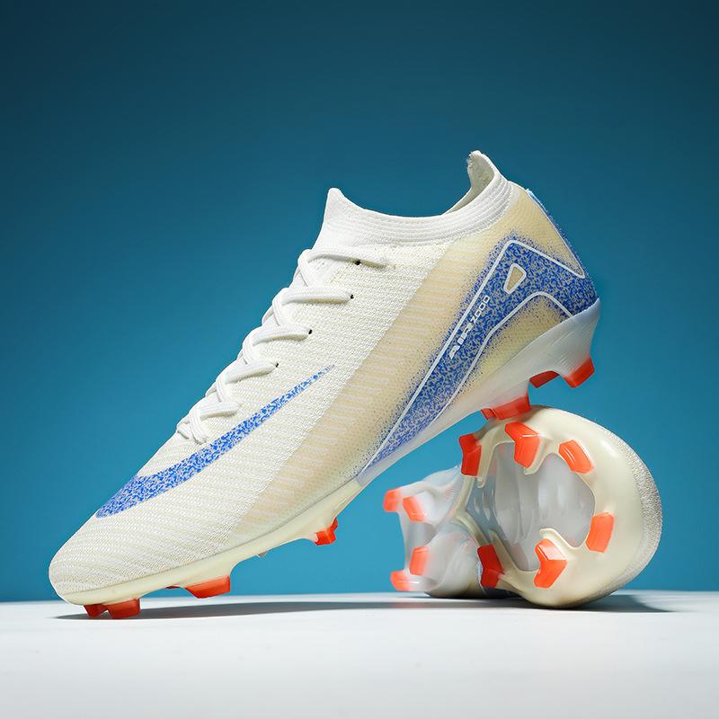Seamless fly-woven football shoes men's low-top youth long nails broken nails training sports shoes 2025 retail
