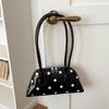 Sweet Leather Underarm Bag Lightweight Commuting Bag Cute Polka Dot Shoulder Bag  Party