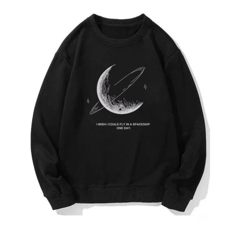 

Oversized Crew Neck Sweatshirt, Modal-Viscose Mix, Loose Silky Comfort Street XXL чёрный