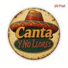 Retro Mexican Sun Hat Metal Sign Vintage Tavern Bar Wall Decor