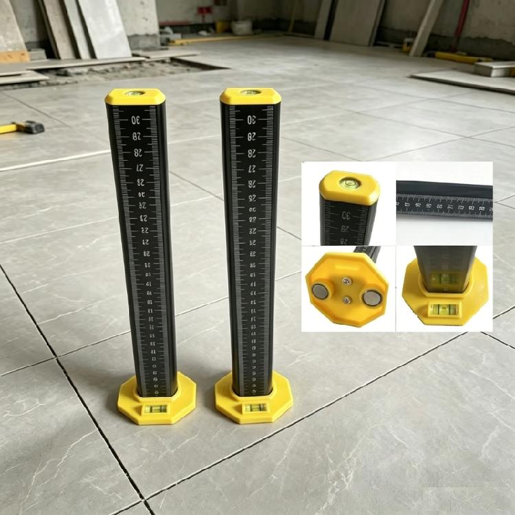 Tile Leveling Instrument With Nonslip Base Equal Height Ruler Ceiling and Floor Tile Ruler for Precise Tiling Work