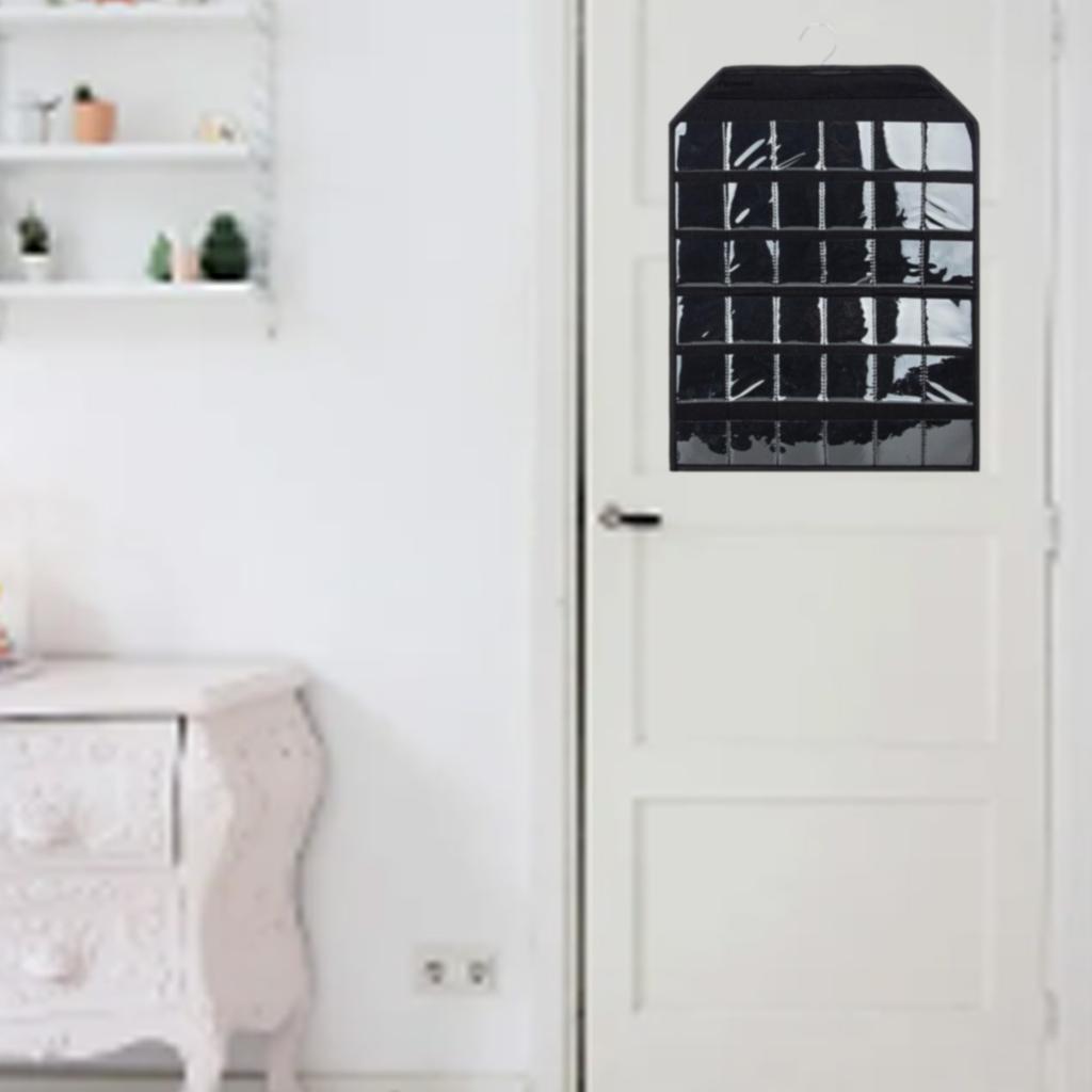 Sturdy Felt Badge Storage Bag With Multiple Pocket Designs Sturdy Dustproof Wall Hanging Solution for Home or Office