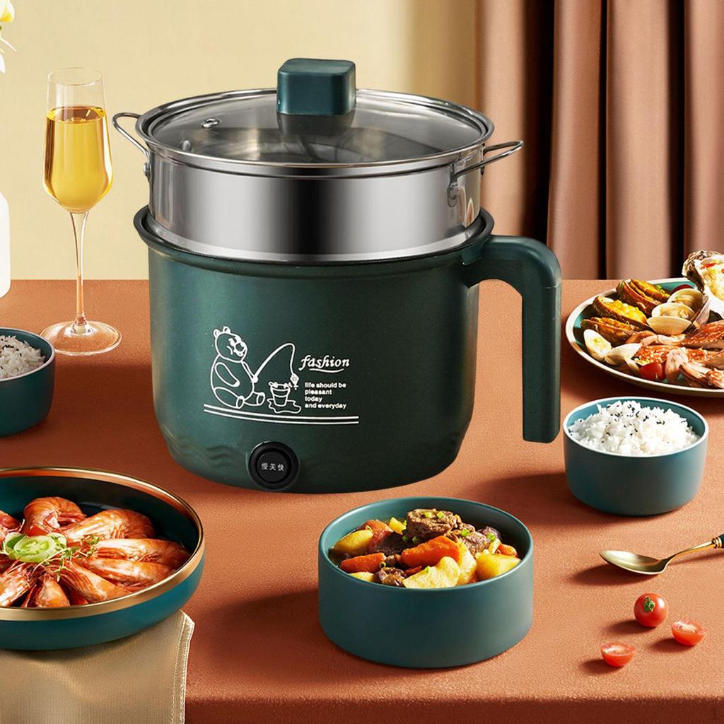 Small Electric Rice Cooker 600W Noodles Cooking Pot for Ramen Dumpling Steak Only