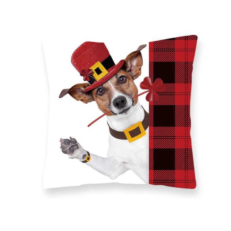 

Plaid Red Print Decorative Holiday Pillow Case Simple Creative Sofa Backrest Pillow Waist Protection Pillow Premium 45*45cm
