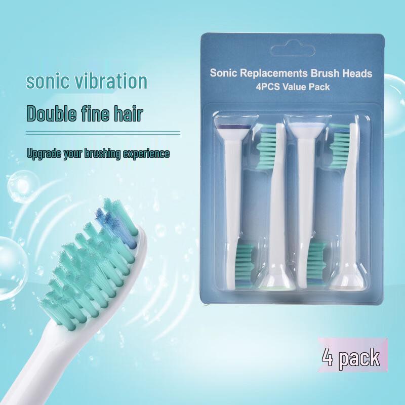 Qianbaimei Ersatz-Elektrozahnbürstenköpfe Kompatibel mit Philips HX-6014
