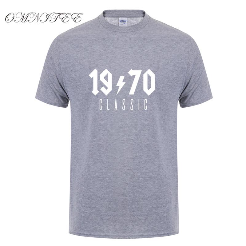 Omnitee Fashion 1970 Classic T Shirts Unisex Cotton Summer Funny Short Sleeve Birthday Gift T Shirt Tops Tee Unisexs Tshirt Oz190