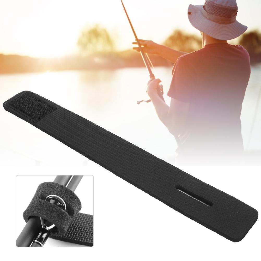 4 Pezzi Canna da Pesca da Esterno con Esca, Manico Antiscivolo con Velcro, Nero