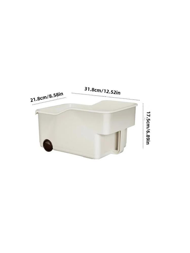 Cabinet Storage Box with Handle Kitchen High Cabinet Wall Cabinet High Storage Box Desktop Snack Sundry Storage Box