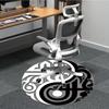 1pc Yin Yang Symbol Chair Carpet for Office, Soft Flannel Throw Mat, Perfect for Office,Holiday Party Decoration Choice Yy251113064