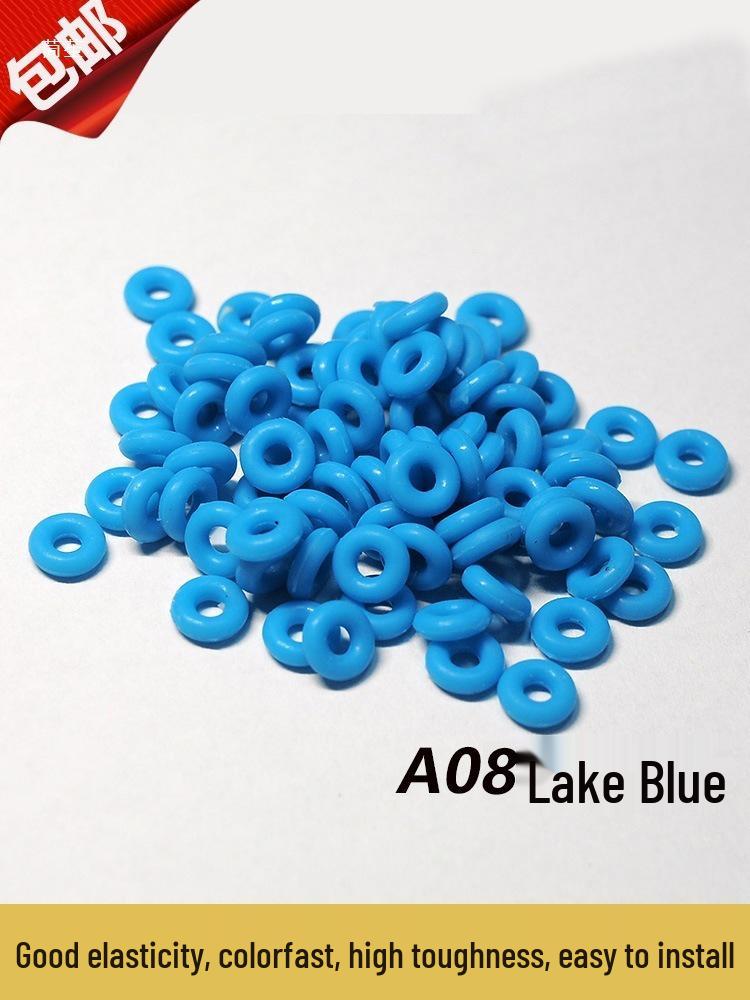 50-Piece Jade Silicone Spacer Rings for Bracelets, Chains, and Necklaces