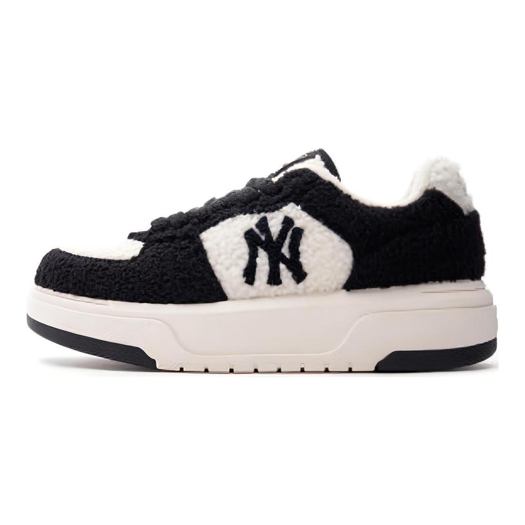 MLB Klobige Liner Synthetikleder Leicht Niedrig geschnitten Freizeit Schuhe Unisex Schwarz Weiß 3ASXCLF36-50BKS