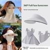 Zwei-in-Eins Eis-Seiden-Gesichtsmaske Vollgesichts-Sommer-Sonnenhut Radsport-Sonnenschutzmütze UV-Schutz Gesichtsbikini Atmungsaktiv Leicht